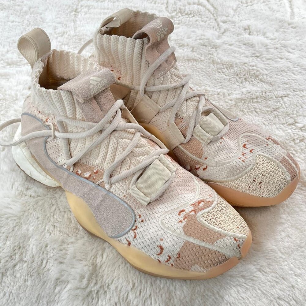 Adidas Crazy BYW X Beige Camo EE6005 Men's Size 8.5